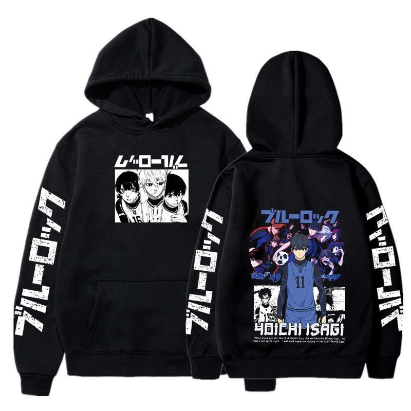 Anime BLUE LOCK Hoodie Fall Winter Long Sleeves Fleece