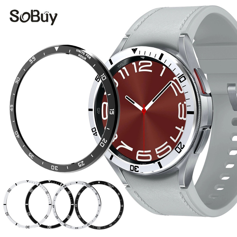 For Samsung Galaxy Watch6 Classic watch metal ring time dial ring 7 ultra bezel