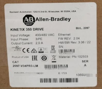 全新AB罗克韦尔变频器 配件 2097V34PR3LM  2097V-34PR3-LM非实价
