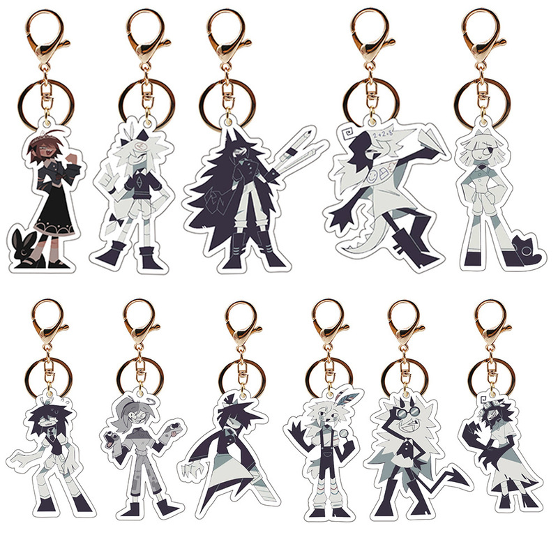 Cross-border New Fundamental PaperEducation Acrylic Pendant Round Miss Oliver Hanging Ornaments