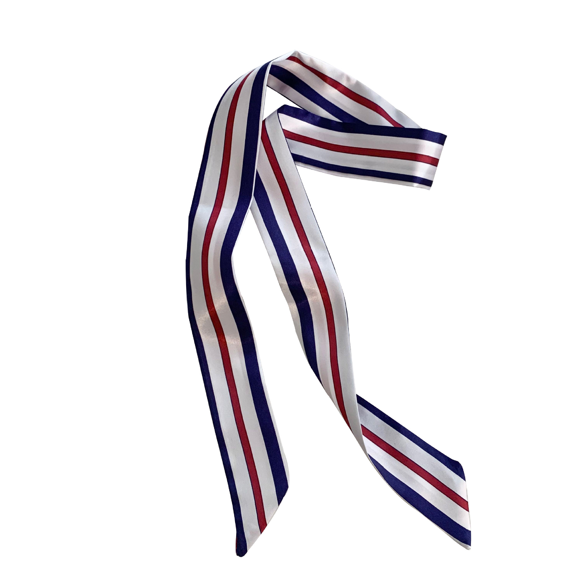 Bufanda de seda, banda larga, sensación de alta calidad, bufanda biselada de primavera y verano, bufanda, bufanda decorativa de lunares, bolsa de atar, cinta, diadema, cinturón para el cabello