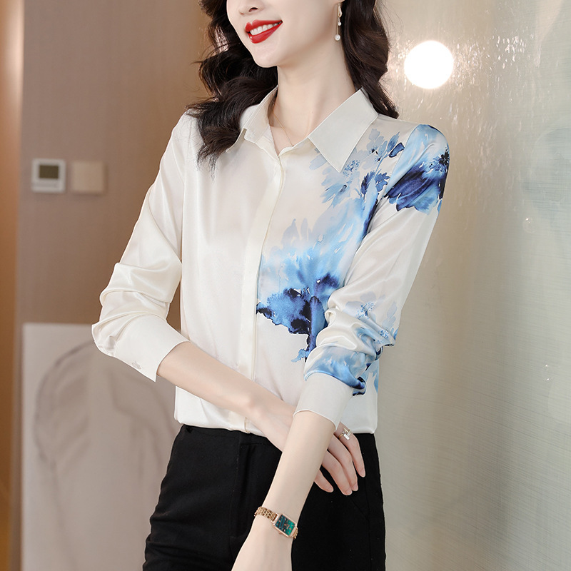 Silk autumn shirt