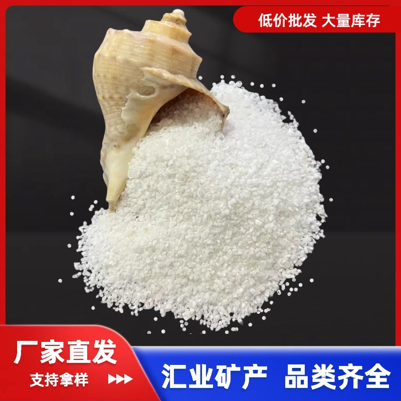 石英砂水处理滤料批发滤池草坪填充白沙微景观造景矿物白色沙子