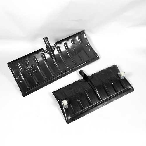 Black Wheel Snow Shovel with Manganese Steel, Multi-functional Heavy-duty Snowboard Winter Snow Removal Tool for Wholesale