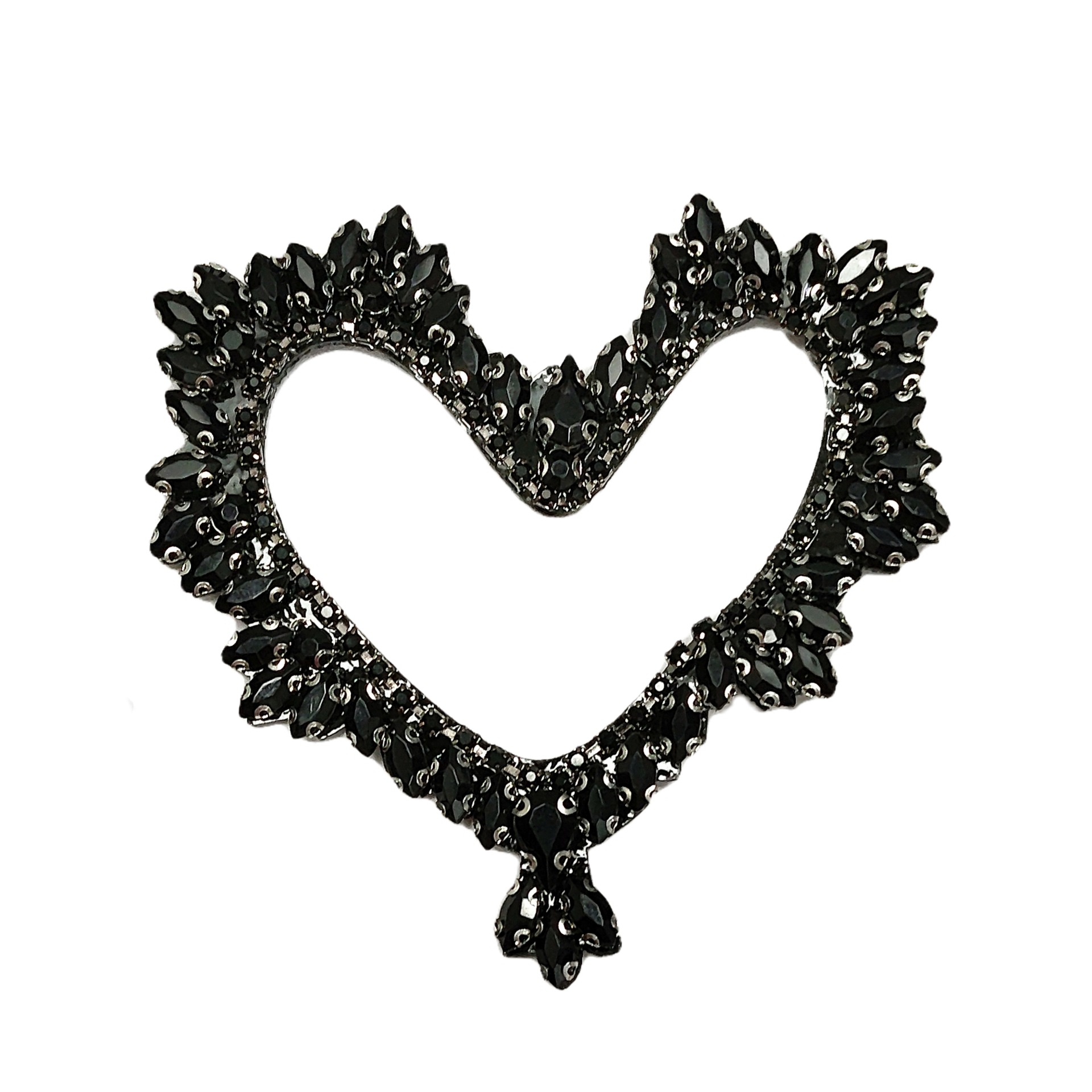 Taladro de vidrio hecho a mano, amor hueco, ojo de caballo, decoración de diamantes, accesorios de ropa, bolsos, pegatinas decorativas de todo fósforo, diamantes adhesivos