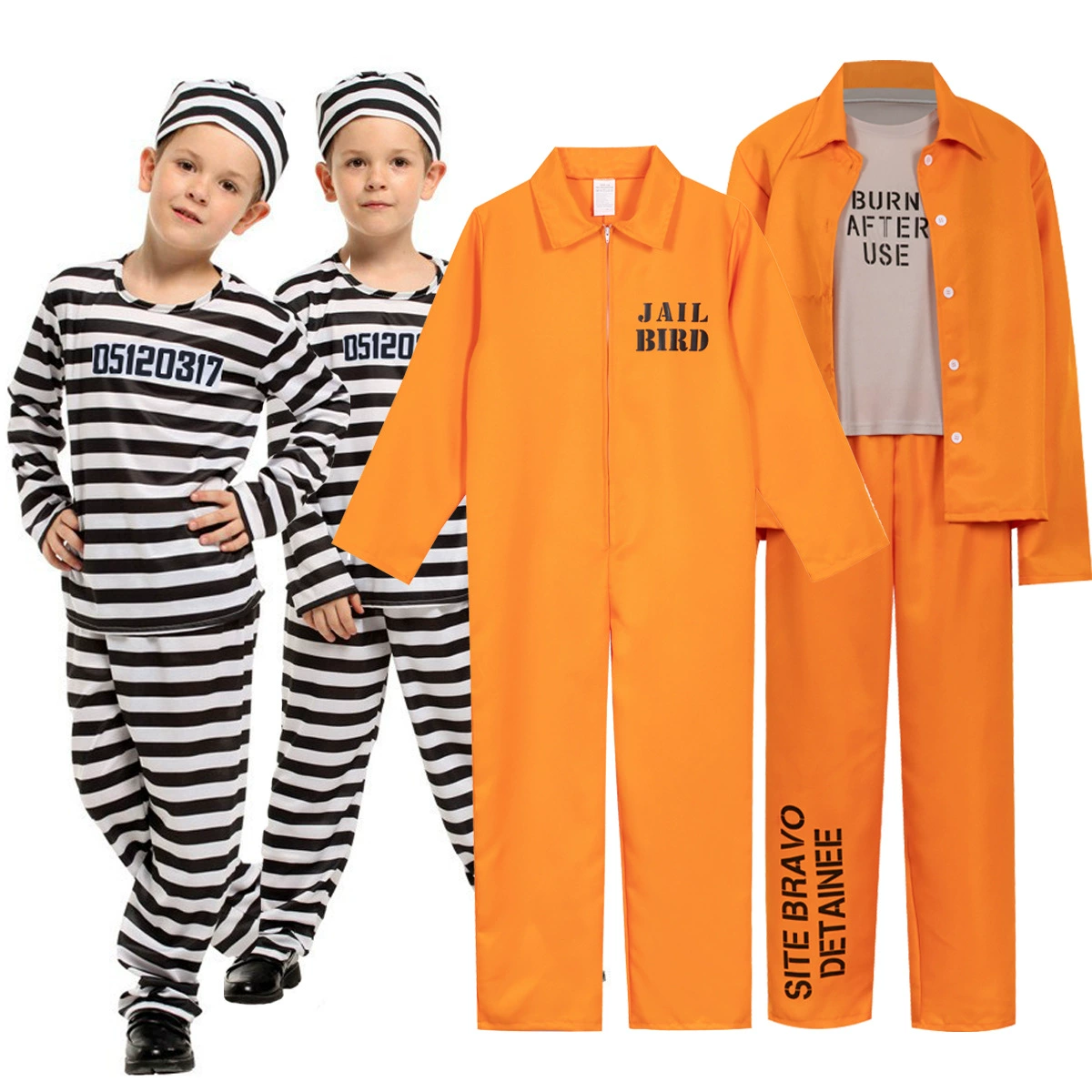 (Cross-border trading), orange suit, halloween, cosplay