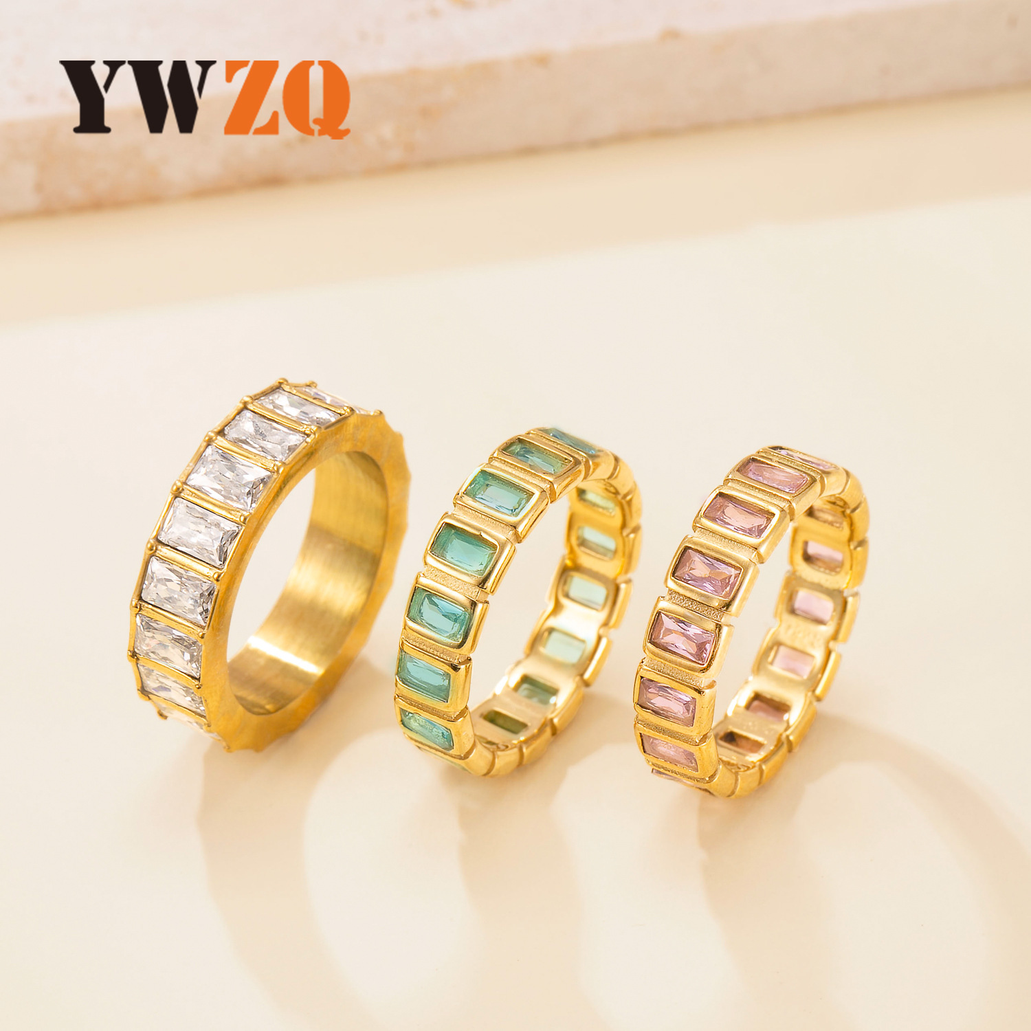 Fashionable square accessory stainless steel