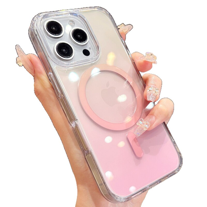 透明渐变适用苹果17promax手机壳新款iphone15磁吸14大孔不包镜头|undefined