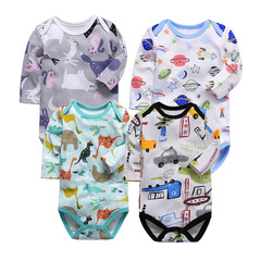 Wholesale manufacturer: Newborn triangular rompers, overseas trade long-sleeved onesies, baby bibs, spring/autumn crawling suits, children's clothing.