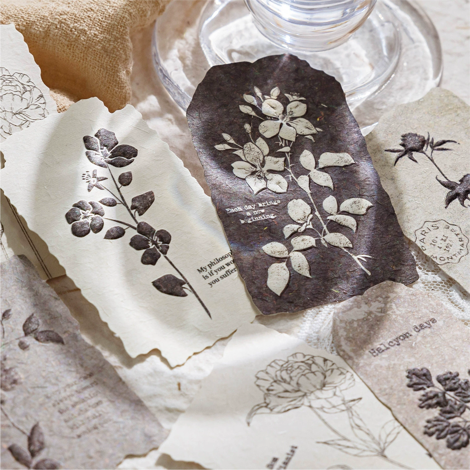 Mo Mo Lin увертюра серия спичечных штучных наклеек 30 легких ретро ручных счетов DIY стикеров 6 моделей