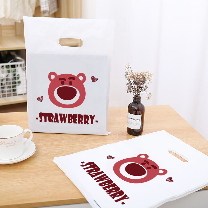 塑料袋礼品袋服装店袋子加厚手提袋服装袋卡通童装包装购物袋批发