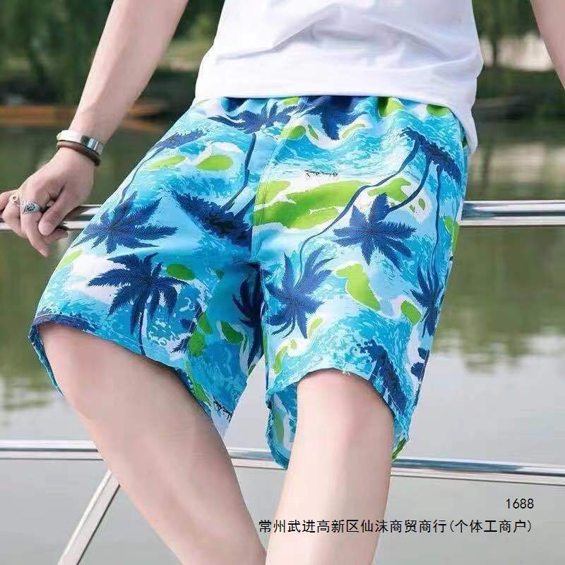 Men's summer beach shorts, men's five-point pants, casual oversized shorts, quick-drying, loose fit, fashionable, in stock.