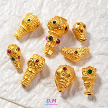 s925�����ƽ�DIY�����ʽ�챦��ͨ��ͷ�����������������ִ�����