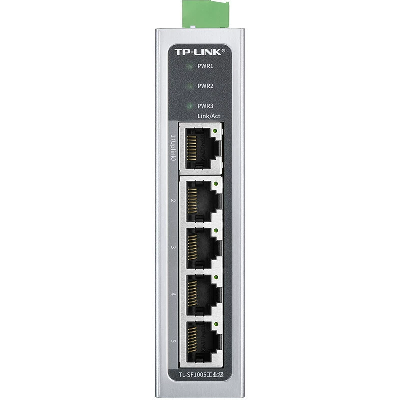 Промышленная коммутатор TP-LINK TL-SF1005 пятисторонний 100 Мбит/с, готов к использованию алюминиевый сплав направляющая