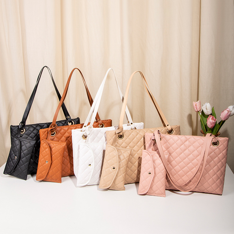 Fashion Solid Color Square Zipper Tote Bag display picture 3