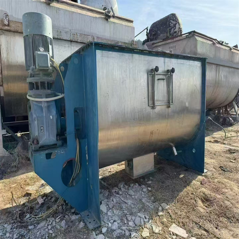 出售不锈钢螺带混合机食品饲料制药干粉颗粒真石漆卧式混合机