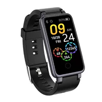 Водостойные умные часы C2 Plus 90mAh с большой батареей Bluetooth, частота сердечных сокращений, артериальное давление, SpO2 браслет