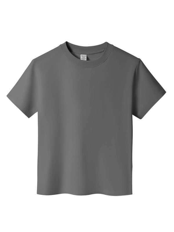 日系重ポンド純綿半袖tシャツレディースゆるいカジュアル丸首半袖男女同一タイプtシャツ上着ins|undefined