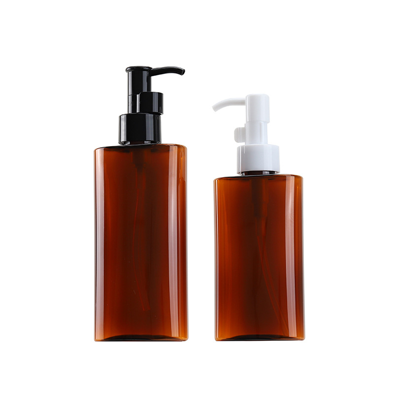 Xumin cosméticos 150ml botella de bomba hidráulica de esencia de té elíptica 200ml botella de emulsión en stock