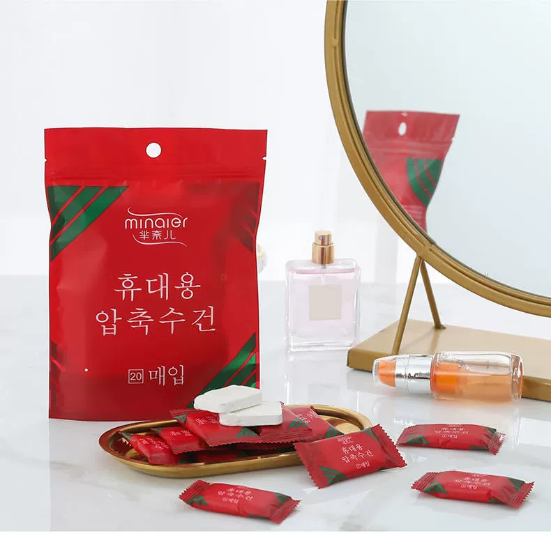 [Factory Outlet] Одноразовое утолщенное очищающее полотенце Mi Nell с конфетами Полотенце для протирки лица Портативное средство для умывания лица для путешествий