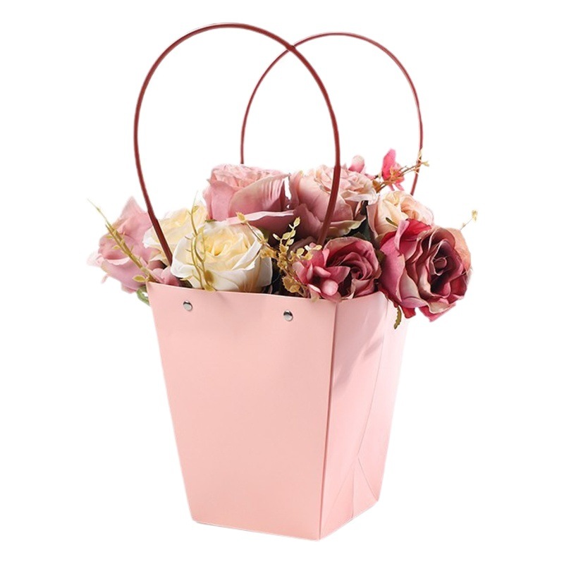 Bolso de embalaje de flores bolso impermeable de papel Kraft bolsa de embalaje pequeño ramo caja de embalaje flor bolsa de embalaje