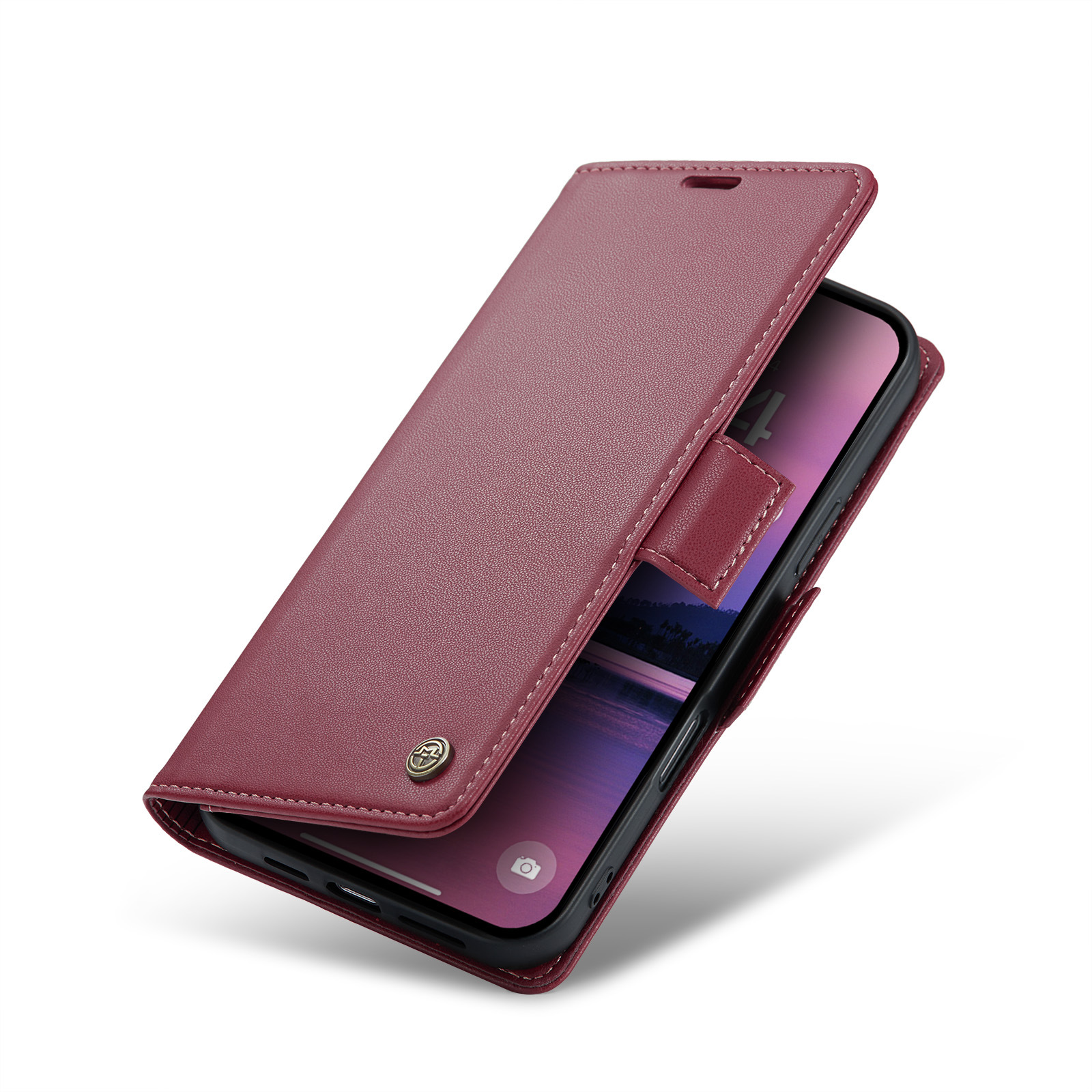 Carcasă telefonică cu aspirație magnetică cu suport pentru card pentru dispozitivele Apple