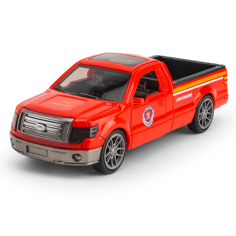 Juguete de doble puerta de simulación para niños modelo de coche inercial coche de luz y sonido coche de policía de bomberos juguetes para niños