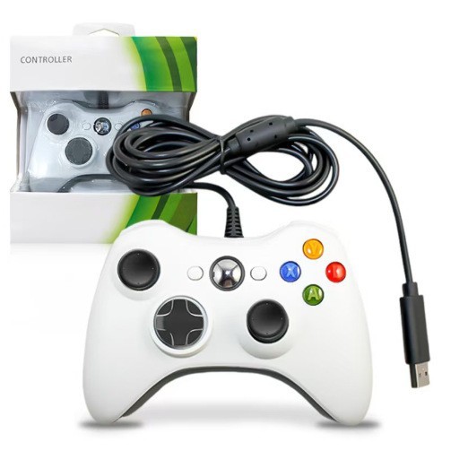 Controlador con cable X-BOX 360 en stock, con motores duales y vibración dual, controlador de juego Steam Black Myth: Wukong de fábrica.