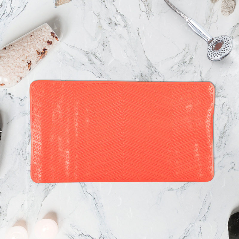 67*37 cuadrado baño antideslizante estera fuerte ventosa TPR alfombra de baño antideslizante alfombra de baño alfombra de bañera