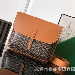 Goyard戈雅Coursier新款邮差包经典老花狗牙马鞍包翻盖单肩斜挎包