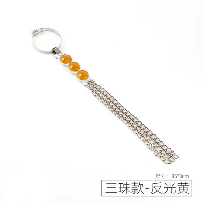 Other Automotive Safety Supplies | Chain Eliminator Accessory - standard-three-bead-style-reflective-yellow-electrostatic-belt