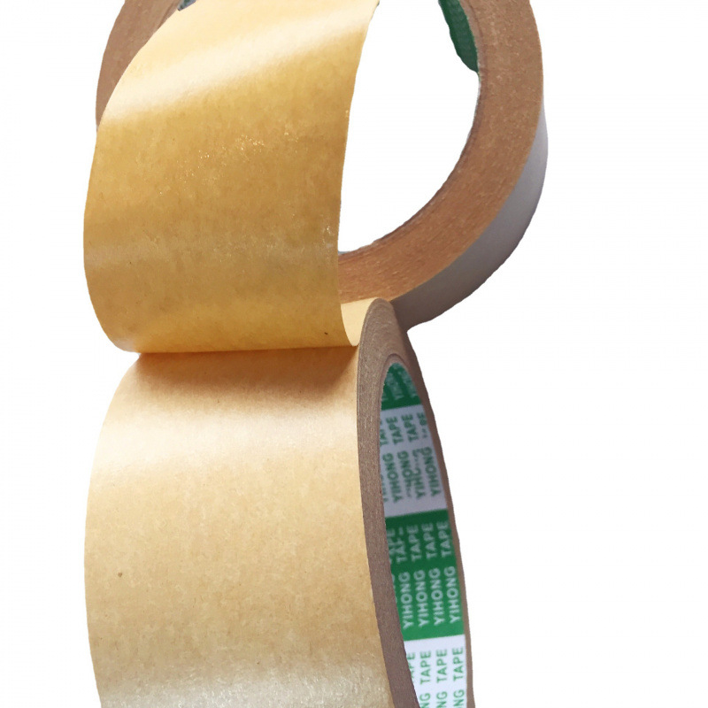直接粘贴牛皮纸胶带 水性牛皮纸封箱胶带 免水胶带牛皮纸胶40mm宽