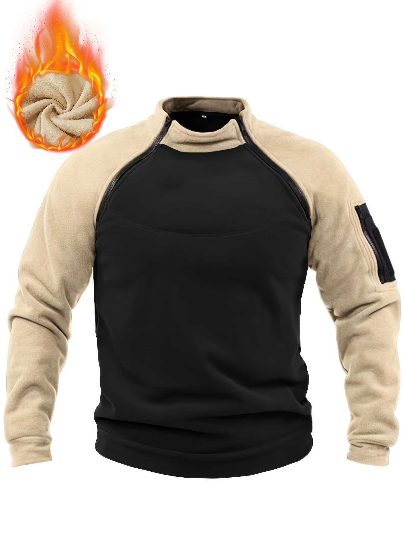 Cross-border fleece-lined sweatshirt for men, European size, with a double zipper, featuring anime and 2D character designs