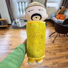 创意雍正皇帝毛绒玩具四郎长条圆柱抱枕家居沙发卧室靠垫甄嬛同款