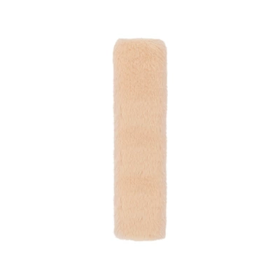 pad car anti-tightening shoulder pad – Seat belt shoulder pad - rabbit-fur-shoulder-pad-milk-tea-color