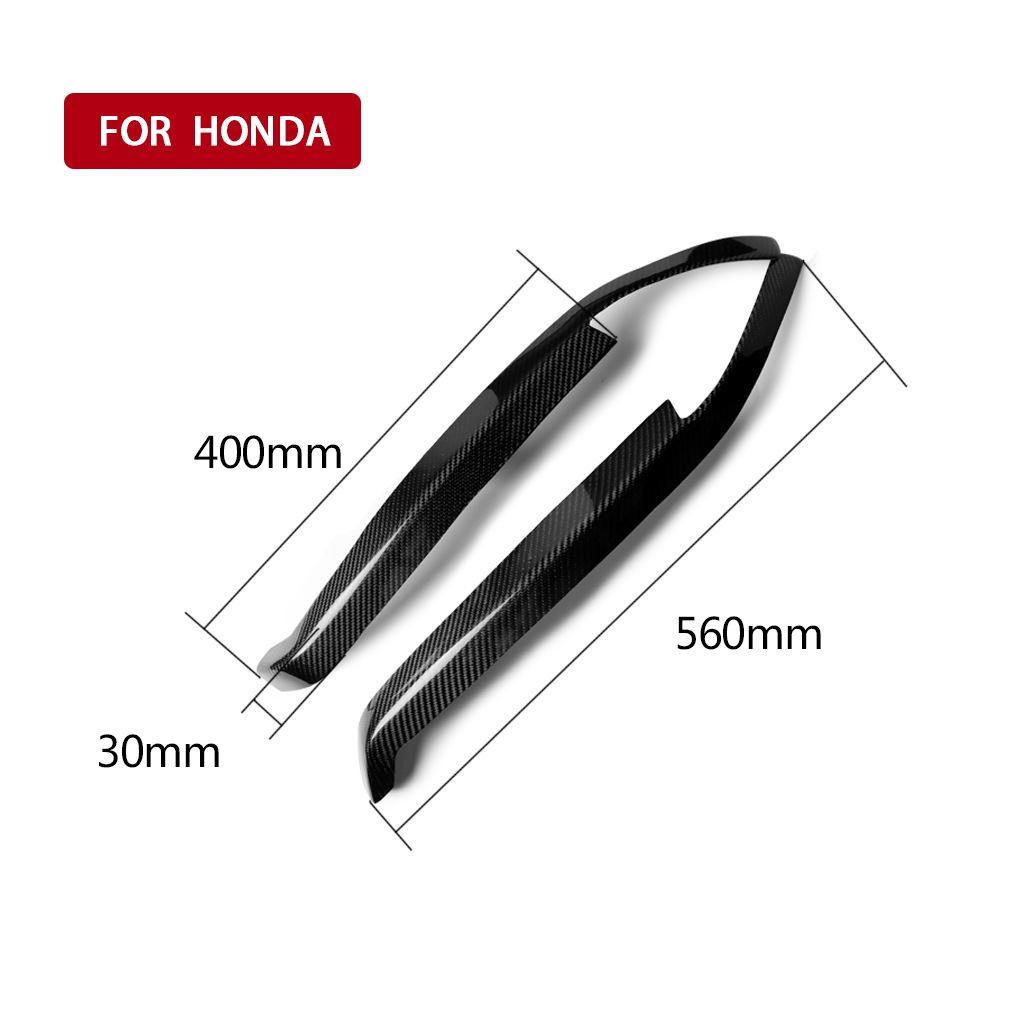 Carbon Fiber Headlight Eyebrow Trim For Honda Accord 1994-1997