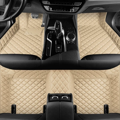 Mats Fully Surround Special Car Old: Ayaqaltılar (Kovriklər) - beige-single-layer-foot-pads