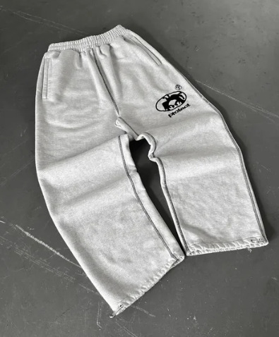 Transfronterizos pantalones deportivos de otoño y invierno bordados letras calles pantalones de marca de moda casual pantalones recto comercio exterior