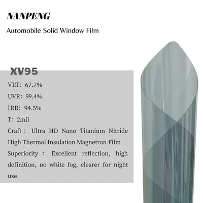 Car Window Film Wholesale, High Heat Insulation, High-Definition Front Windshield Privacy Film, Explosion-Proof Glass Film, One-Way Reflective Solar Film for Cars (Automotive Film) - kucai-xv95