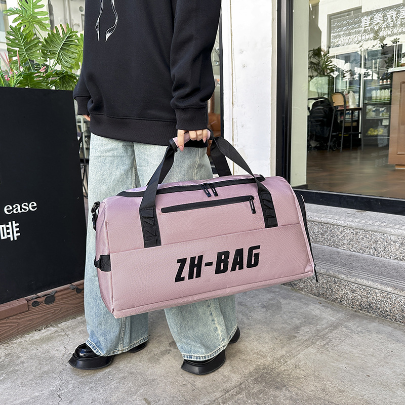 Hombres y mujeres de gran capacidad de separación seca y húmeda bolsa de ejercicios independiente zapatos bolsas de viaje de viaje de negocios de embarque bolsa de transporte