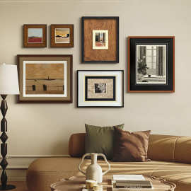 暮色法式复古客厅装饰画玄关中古风高级感餐厅挂画沙发小众组合画