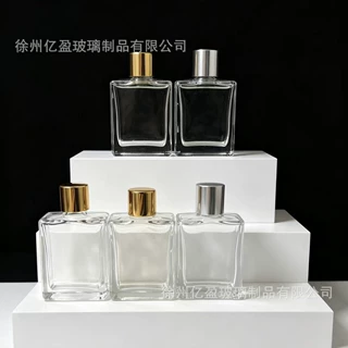 工厂现货批发15ml方形香水瓶经络油分装瓶便携小样玻璃瓶可印logo