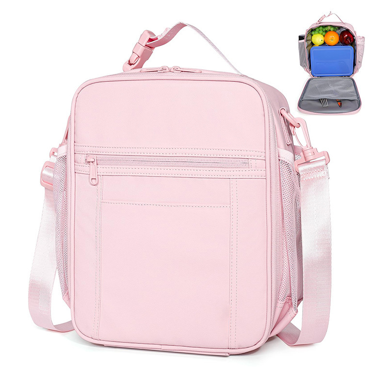 Nueva bolsa de almuerzo impermeable de nailon, bolsa de almuerzo con aislamiento térmico, caja de almuerzo, refrigerador, caja de almuerzo, caja de almuerzo, bocadillos y agua