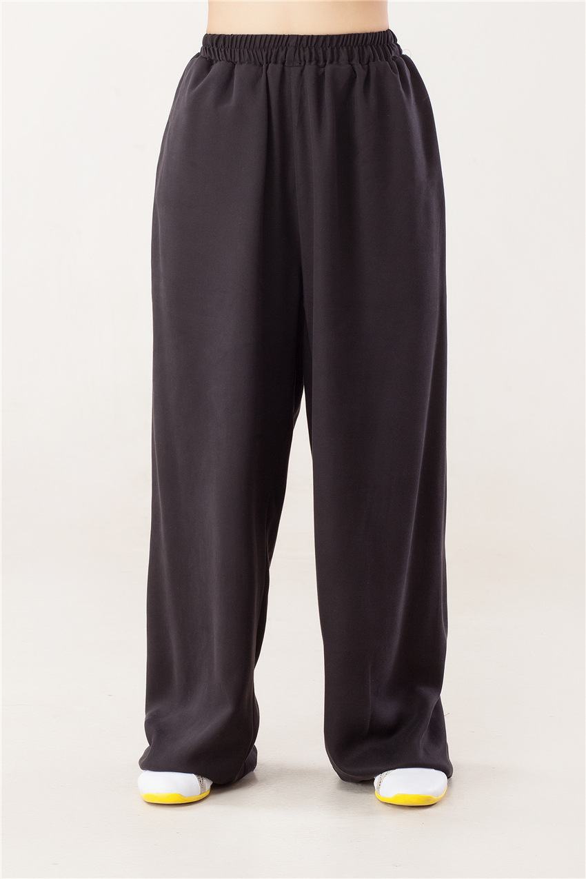 홍란 태극복 가을 겨울 무거운 텐셀 성능복 무술 훈련 성능 기공 남녀 태극복 바지 쉬징