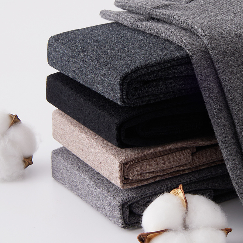 PB autumn and winter combed cotton skin-friendly micro-pressure slimming pantyhose high waist abdomen hip non-fading tread socks base socks