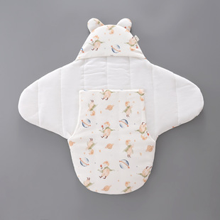 Baby Blanket, Newborn Anti-Jump All-In-One Sleeping Bag, Autumn and Winter Newborn Bag, Single Delivery Room, Cotton Wrap