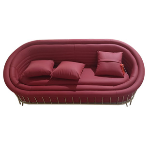 Simple modern manicure, beauty and hair salon business reception reception sofa waiting lazy recliner sofa chair