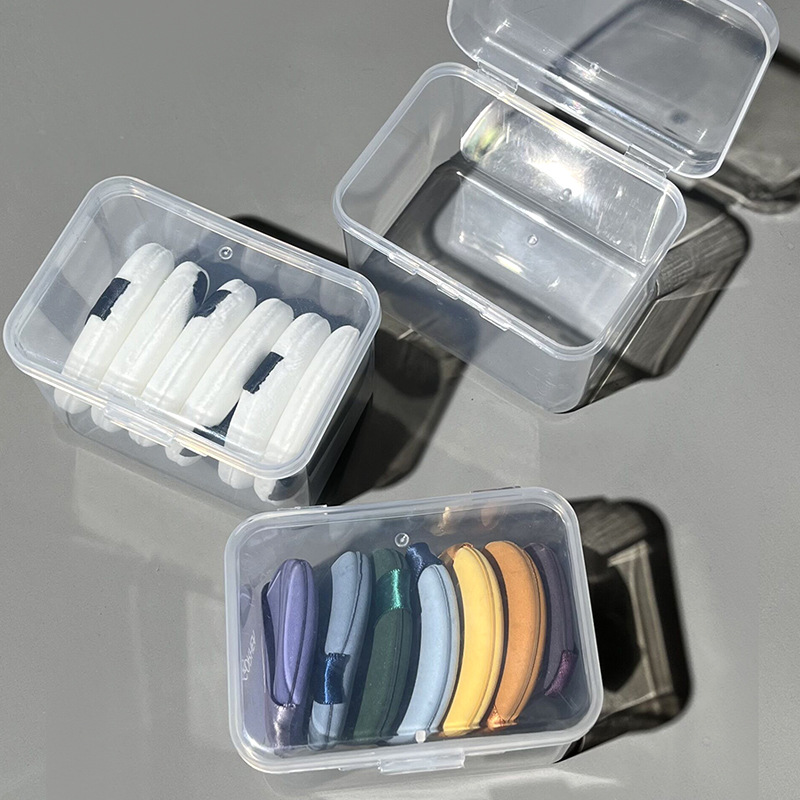 Big Dipper Seven Star Air Cushion caja de almacenamiento de algodón caramelo en polvo pastel CPB powder puff caja vacía PP caja de plástico cuadrada transparente al por mayor