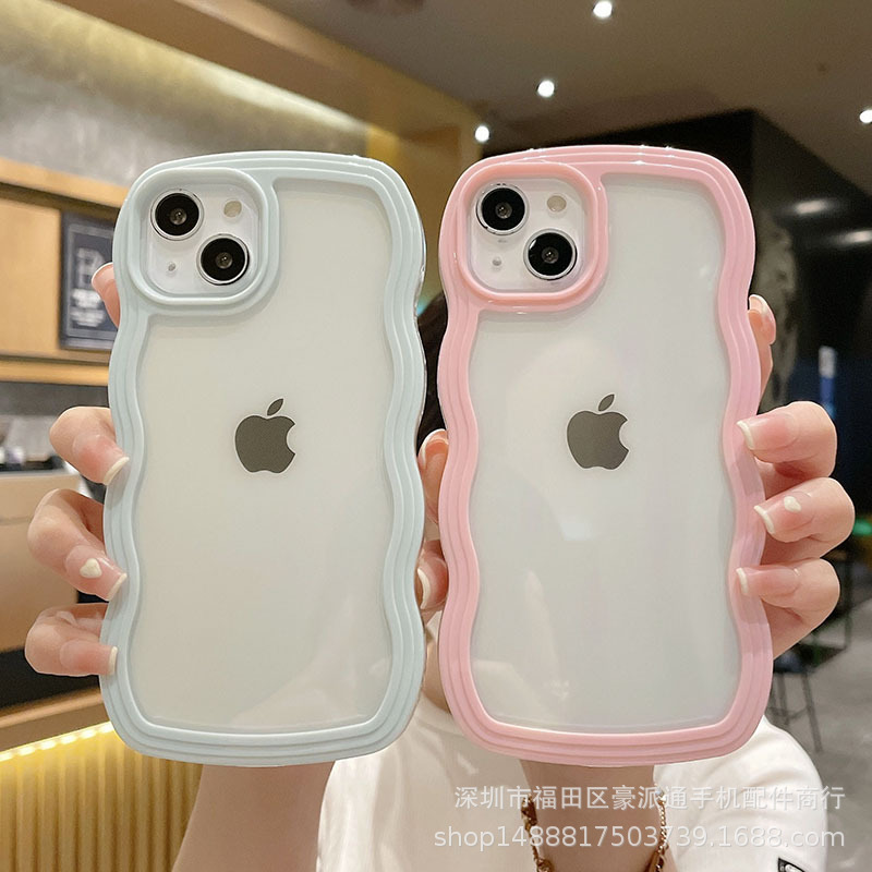 波辺insキャンディー色はiphone15proアップル16携帯ケース13新モデル14透明12転倒防止に適用されている|undefined