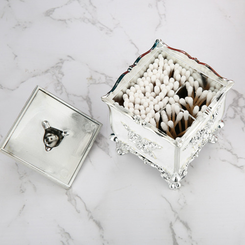 European-style toothpick box, home living room coffee table, light luxury cotton swab box, creative individual fashion trend hotel Instagram decoration